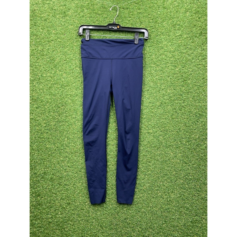Athleta Accelerate Leggings Womens XS Navy Stretch Slimming High Waisted Gym